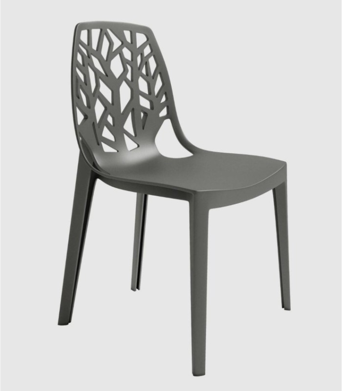 Set of 4 Prague graphite chairs