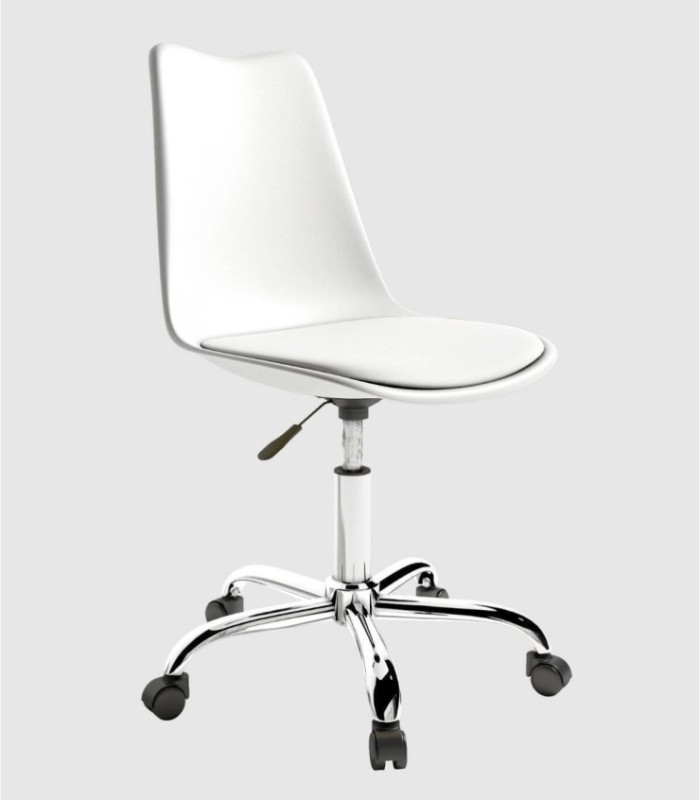 Bremen white office chair