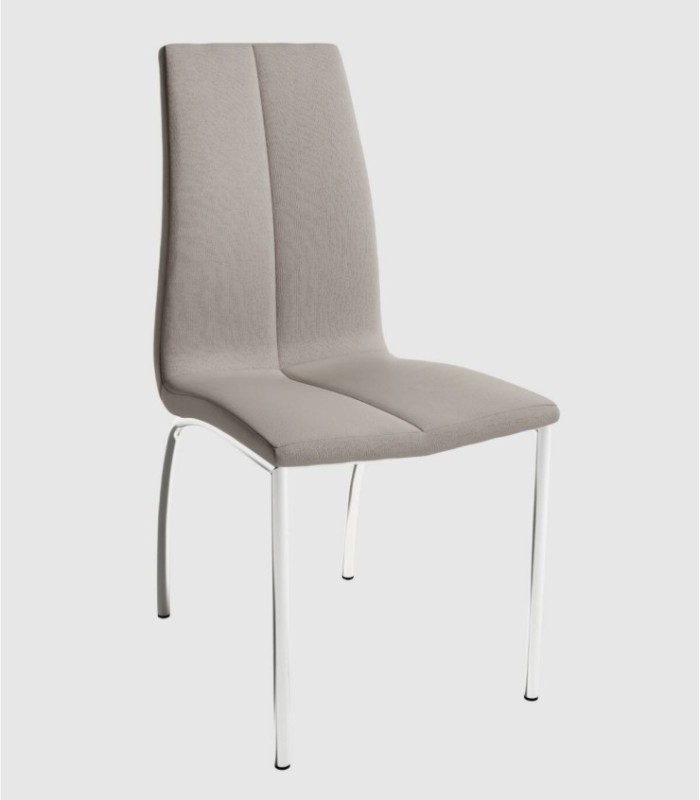 Set van 4 parelkleurige stoelen Zagreb