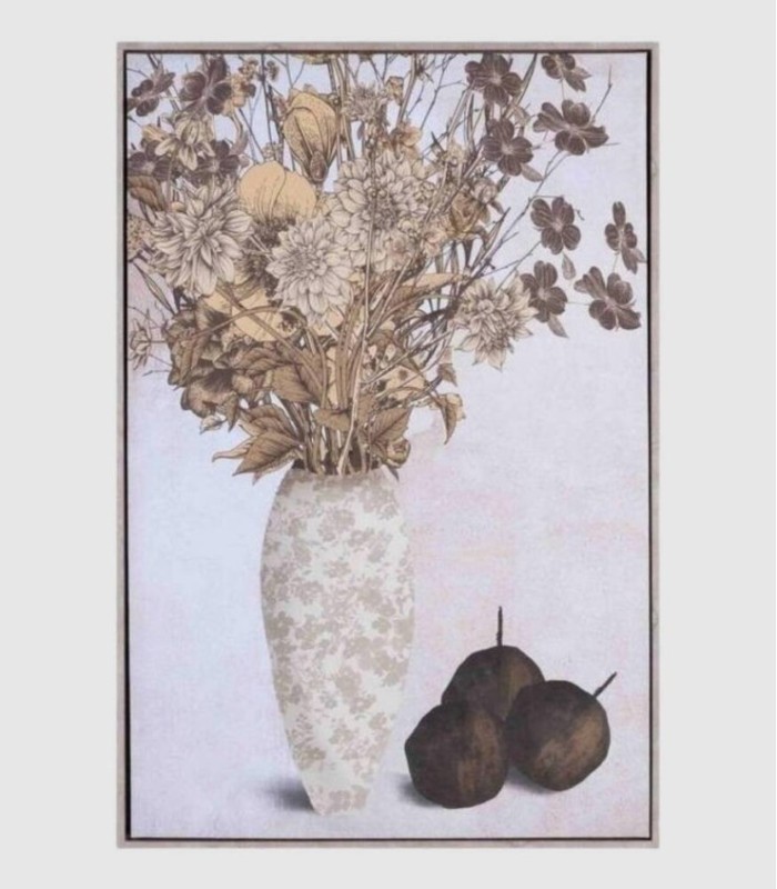 Vaas met bloemen print schilderij