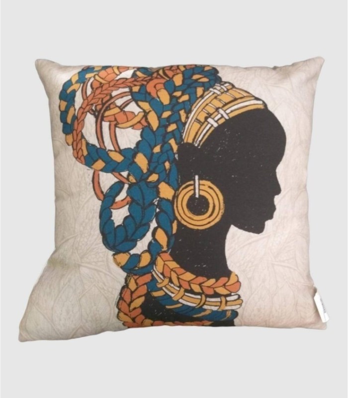Cojín cudrado étnico 45x45cm.