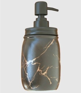 Black and gold gel dispenser