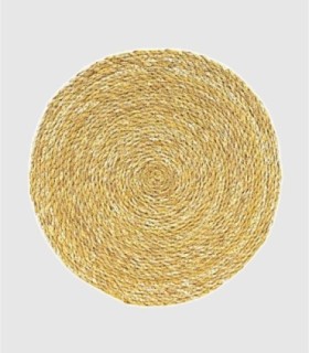 Small natural seagrass trivet