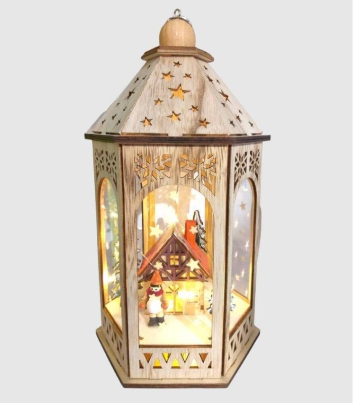 Decoración casa madera 29x14cm.