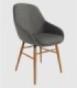 Silla tapizada Ottawa gris