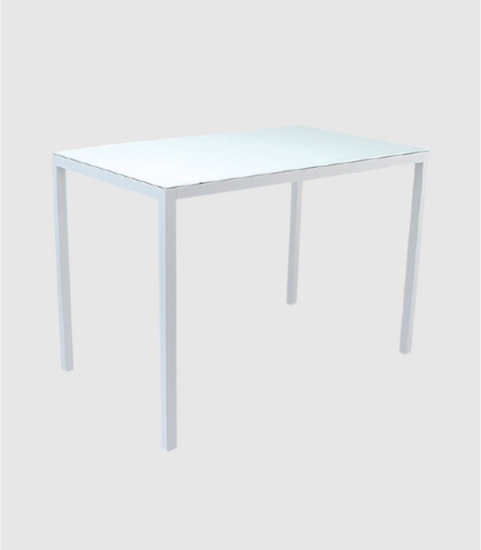 Mesa blanca cuadrada Gallis