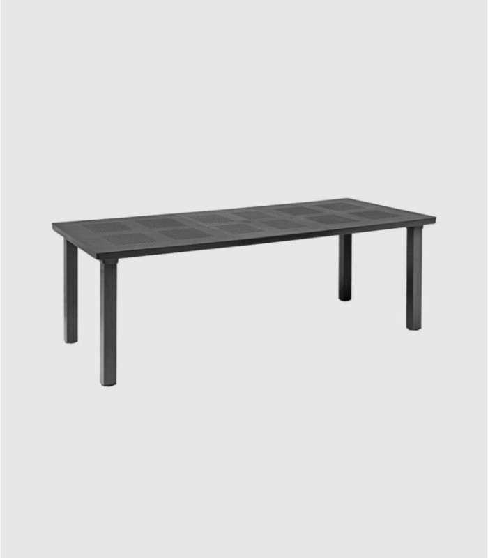 Levante black extendable outdoor table