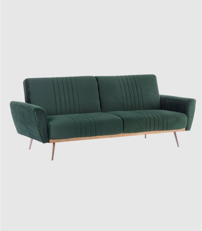 Sofá cama terciopelo verde Johnny