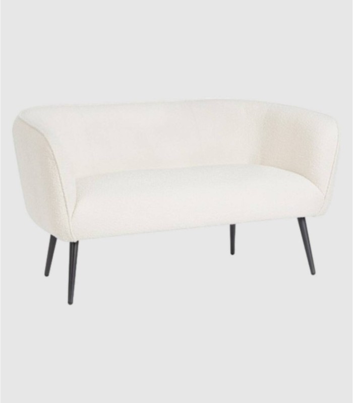 Avril white 2 seater sofa
