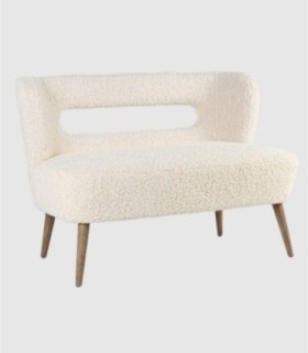 2 seater white sofa Cortina