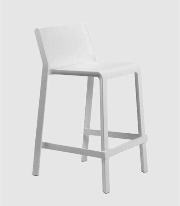 Set 4 taburetes Trill mini blanco