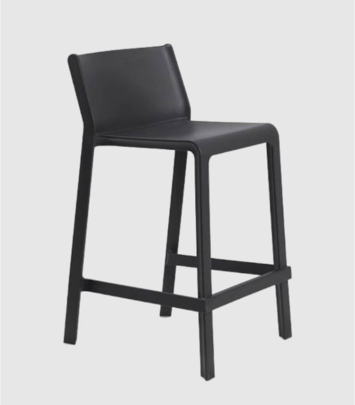 Set of 4 Trill mini black stools