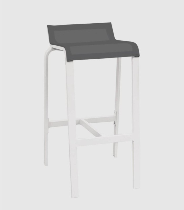 Set of 4 Luis grey bar stools