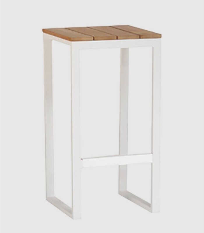 Set van 4 Fermo eetkamerstoelen, wit