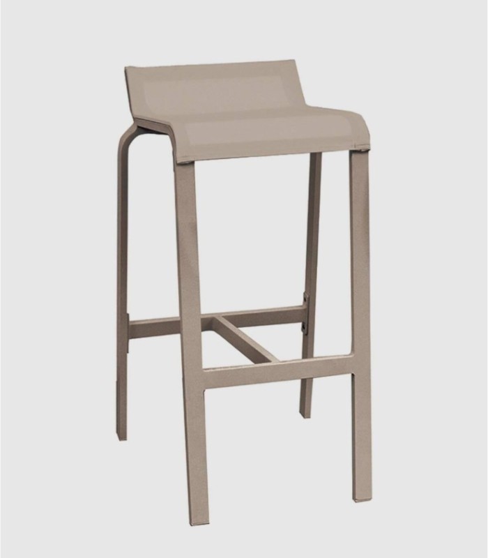 Set 4 taburete bar khaki Luis