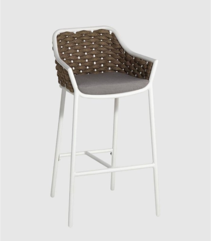 Set of 4 Rio beige stools