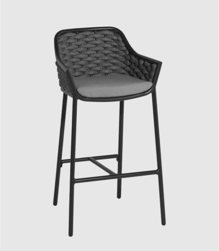 Set of 4 Rio black stools