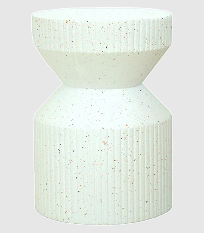 White granite ceramic stool