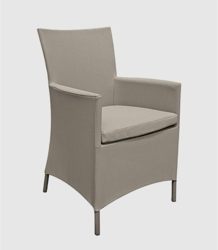 Set van 4 beige fauteuils in Californische stijl