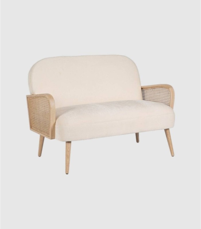 Dalida 2 seater white sofa