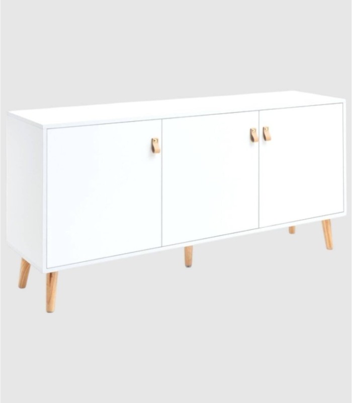 Anzio 3-door white sideboard