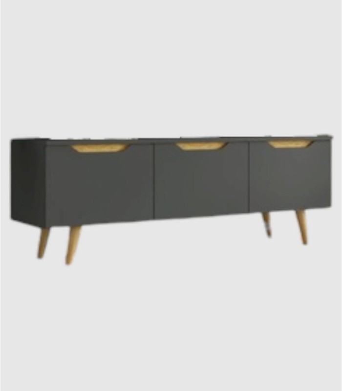 Mueble TV Cubama gris 3 puertas