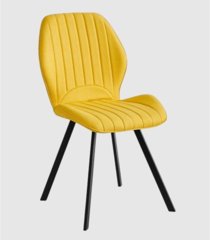 Pack of 4 Delaware chairs, mustard yellow