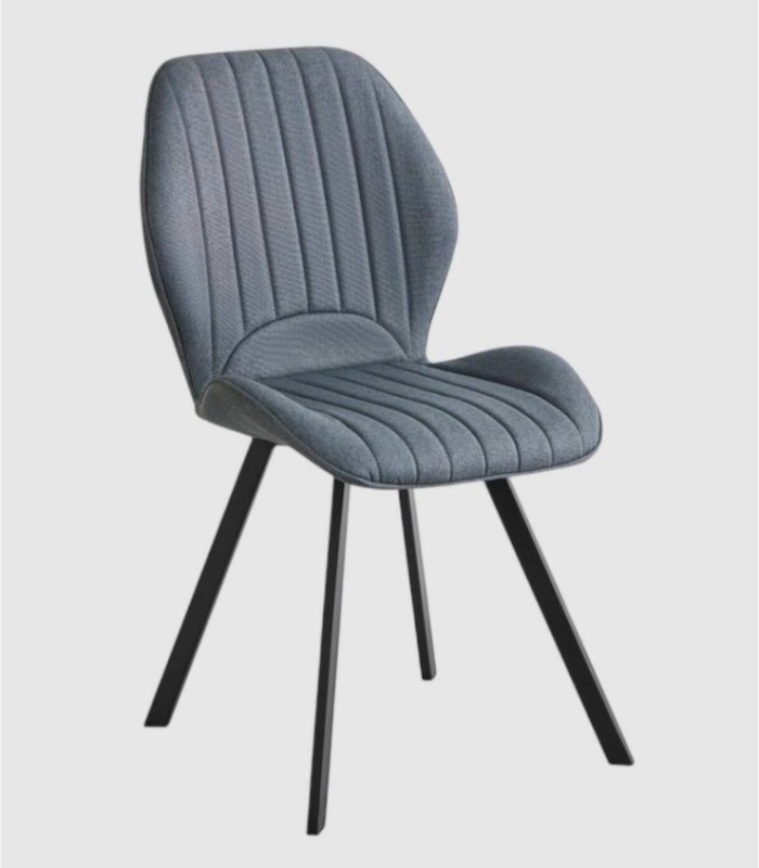 Set van 4 Delaware stoelen, antraciet