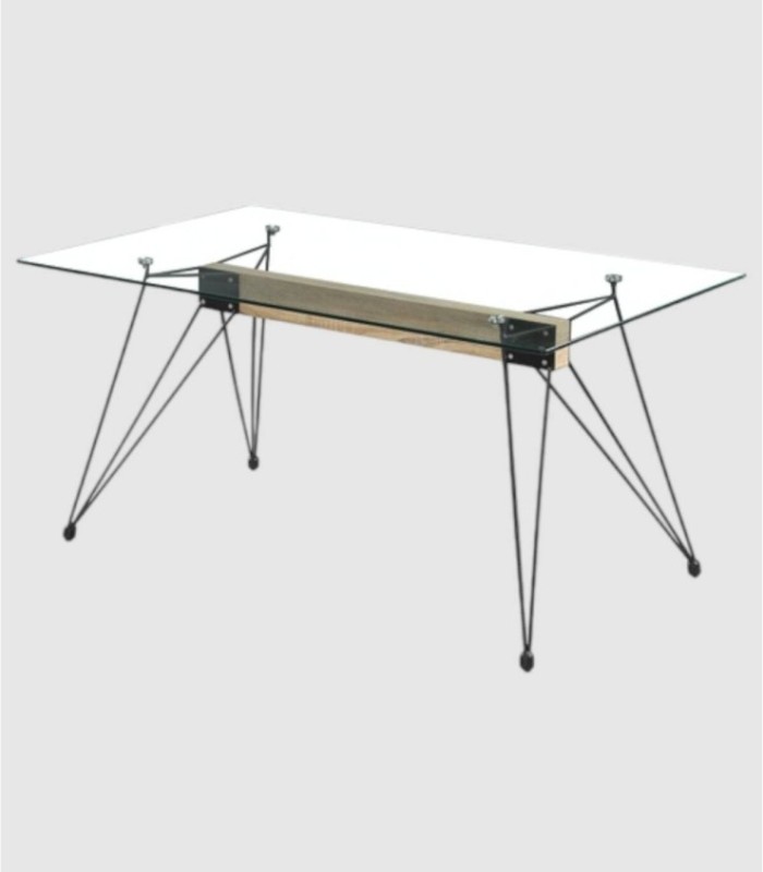 Spintafel, glas en staal