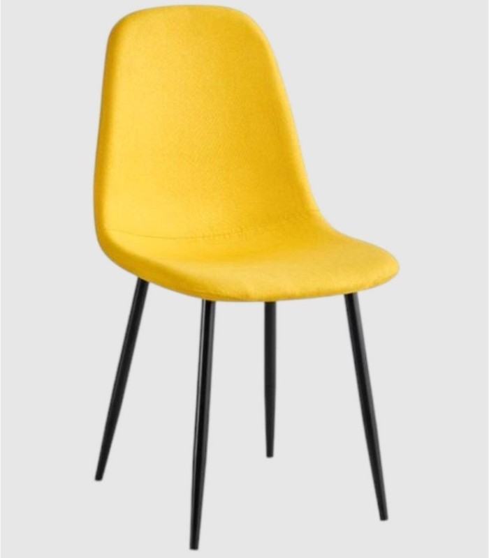 Pack of 4 James chairs, mustard yellow