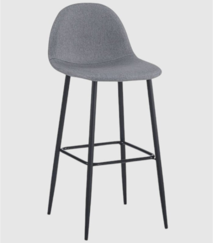 Pack 2 taburetes James gris alto