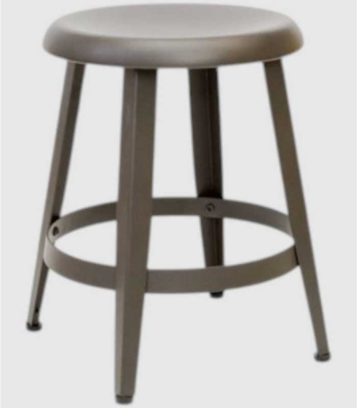 Old Chap gray metal stool