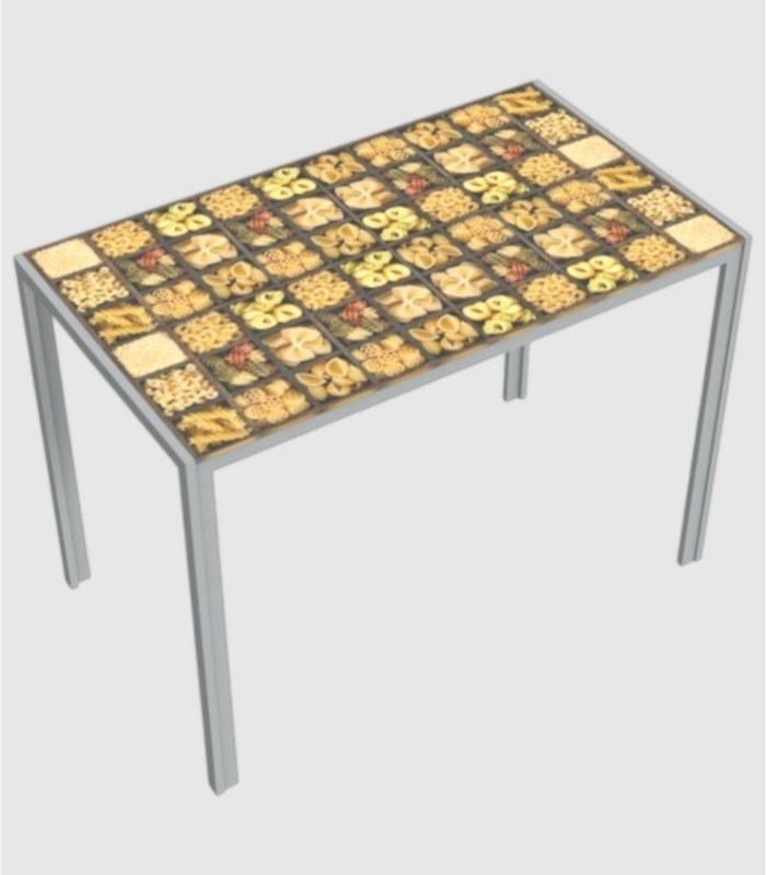 Cican Italiaanse grijze pasta tafel