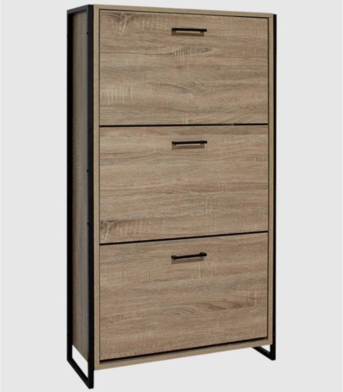 Sforza 3-door wooden shoe cabinet
