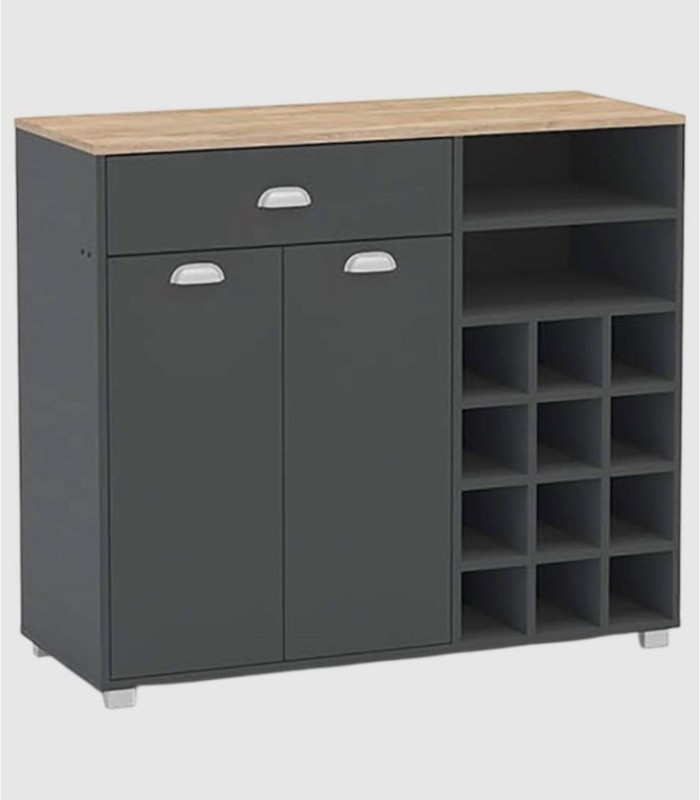 Bakery gray bottle rack buffet