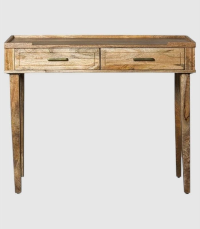 Tunja wooden hall table with 2 drawers
