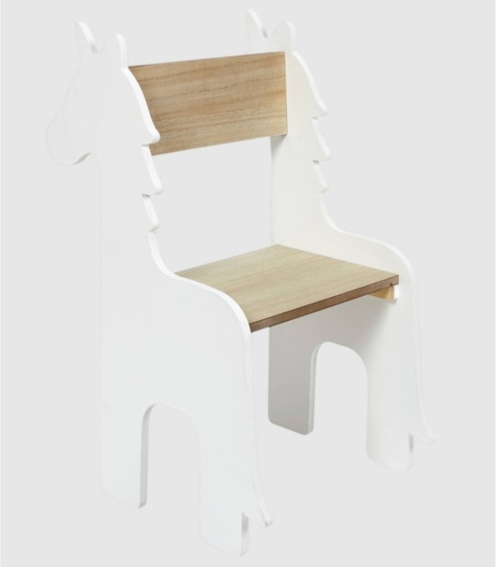 Set van 4 kinderstoelen met eenhoornmotief