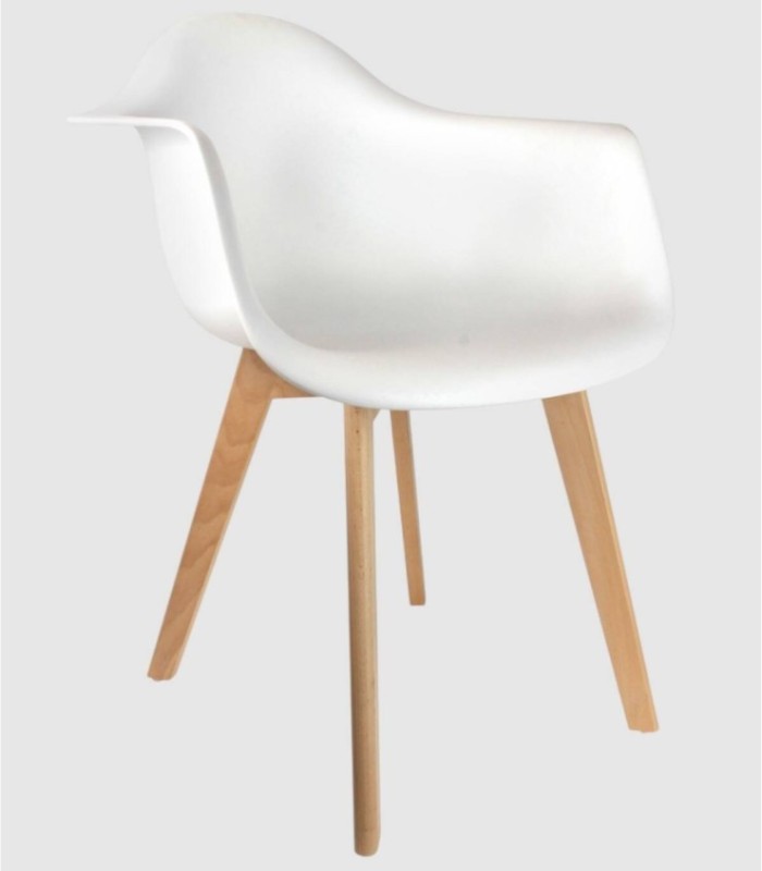 Set van 2 witte kinderstoelen