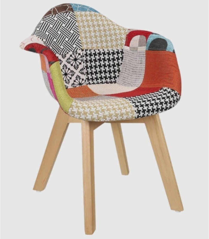 Set of 2 patchwork children's armchairs