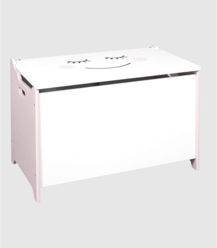 Baúl luna blanco rosa rectangular