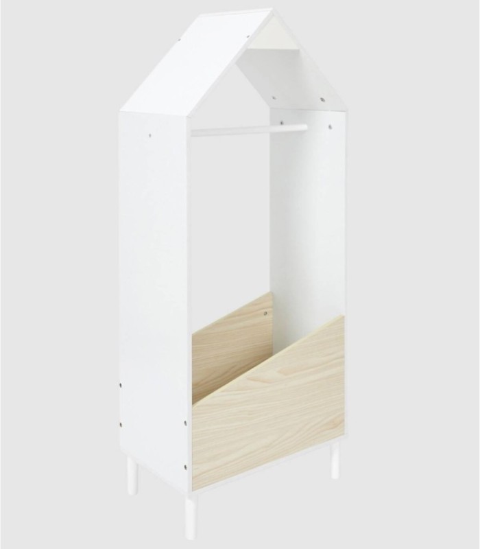 Perchero infantil casa blanco