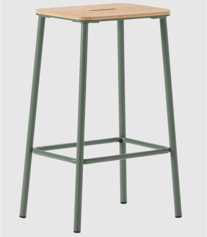 Set van 2 Konoa aquamarijnkleurige krukjes