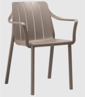 Sillón apilable Tiberina tortora