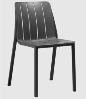 Silla apilable Tiberina antracita