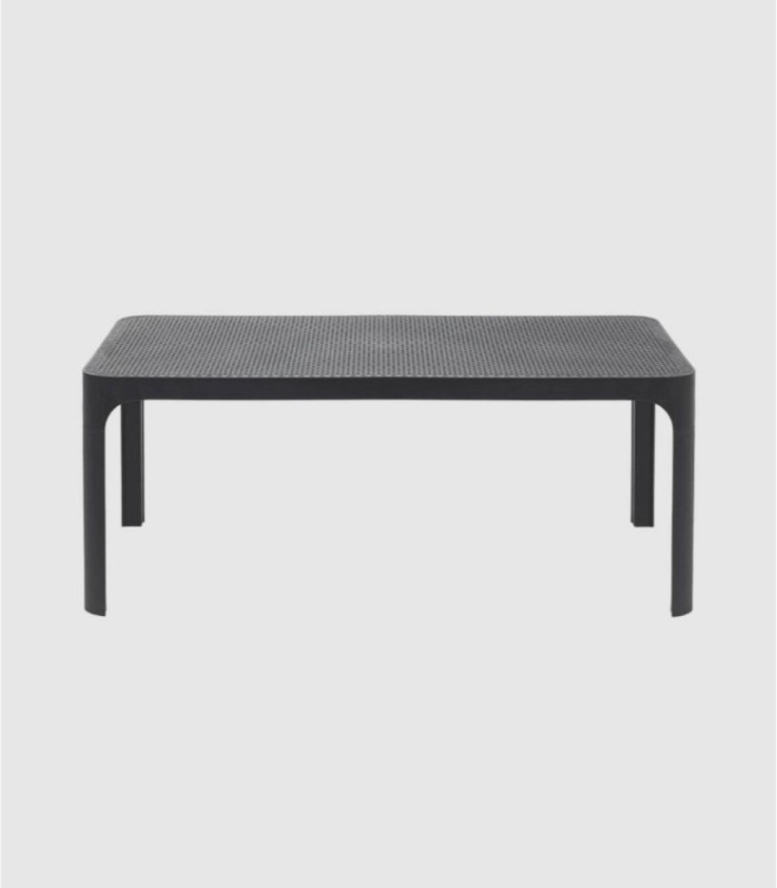 Net rectangular black coffee table