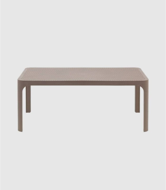 Rectangular taupe coffee table