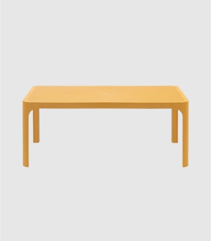 NET TABLE, TABLE SIZE 100X60, SENAPE TABLE COLOR