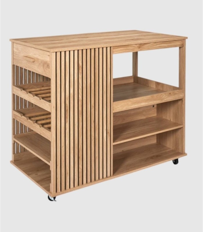 Klaus Kitchen Island with Wheels