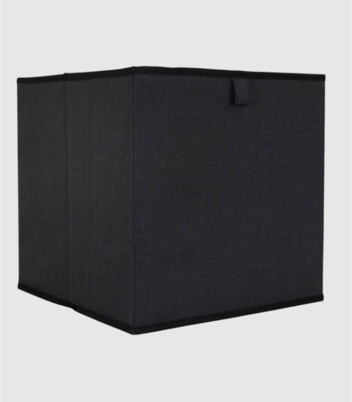 Set 2 cestas cubicas negro y gris