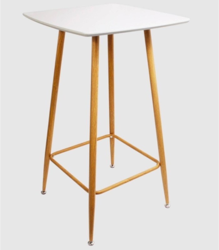 Witte vierkante hoge tafel